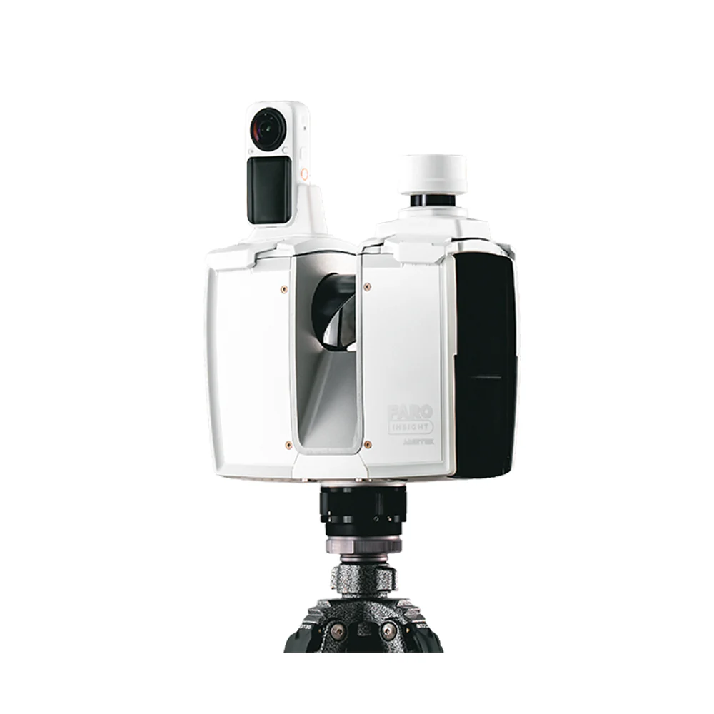 White FARO Focus i.1 X terrestrial laser scanner with top-mounted PanoCam and GNSS/RTK receiver
